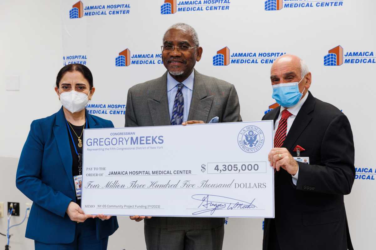 U.S. Rep. Gregory Meeks Check Presentation