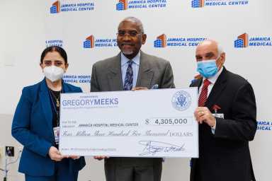 U.S. Rep. Gregory Meeks Check Presentation