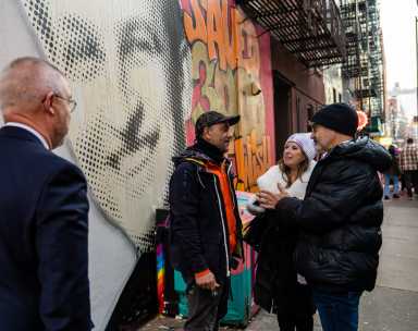 antisemitism mural