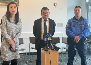 Flushing crime prevention presser