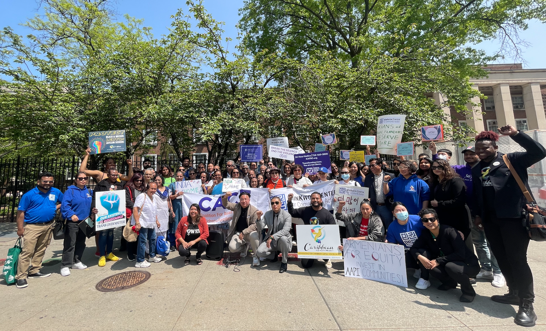 AAPI groups rally at Queens Borough Hall, call for ‘fair, inclusive and  equitable budget’ to uplift needs of the growing community – QNS