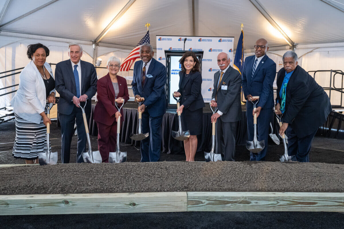 Officials break ground on new Jamaica Hospital emergency department ...