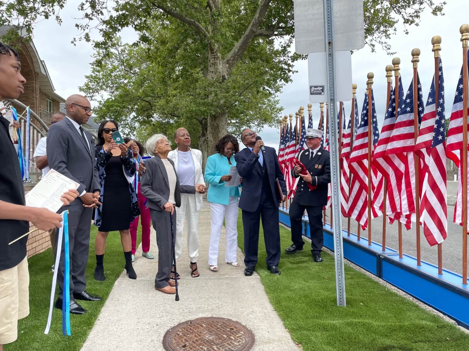 Jamaica Street Co Named In Honor Of Firefighter Cecelia Owens Cox One Of The First Women In