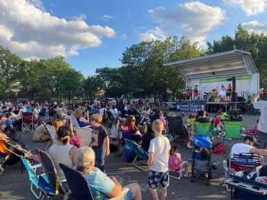 The Ultimate Disney Tribute Band: The Little Mermen perform a live sing-along concert at Juniper Valley Park, thanks to the collective work of Councilman Robert Holden and The Queensborough Performing Arts Center on Monday, July 10.