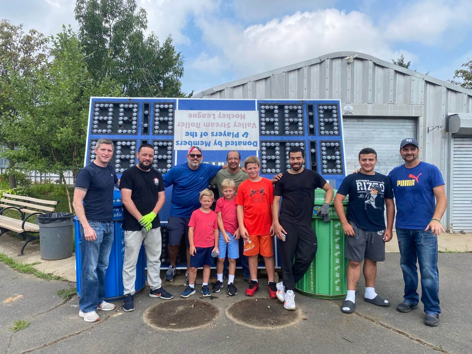 Middle Village Players Roller Hockey League receives new scoreboard for