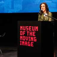 Long Island City Partnership president Laura Rothrock delivers welcoming remarks at 2023 LIC Summit at The Museum of the Moving Image.
