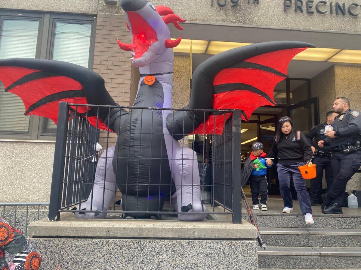 Flushing celebrates Halloween with community events at 109th Precinct