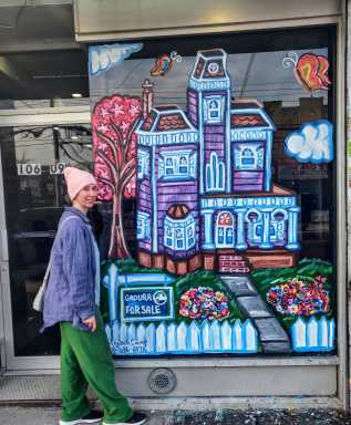 Spring Window Mural