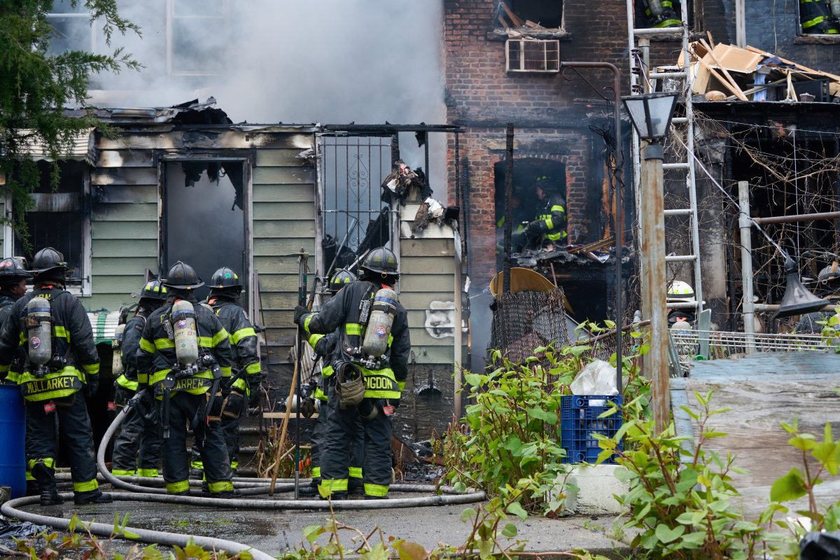 Firefighters battled fire in multiple private dwelling at 87-32 126 Street.