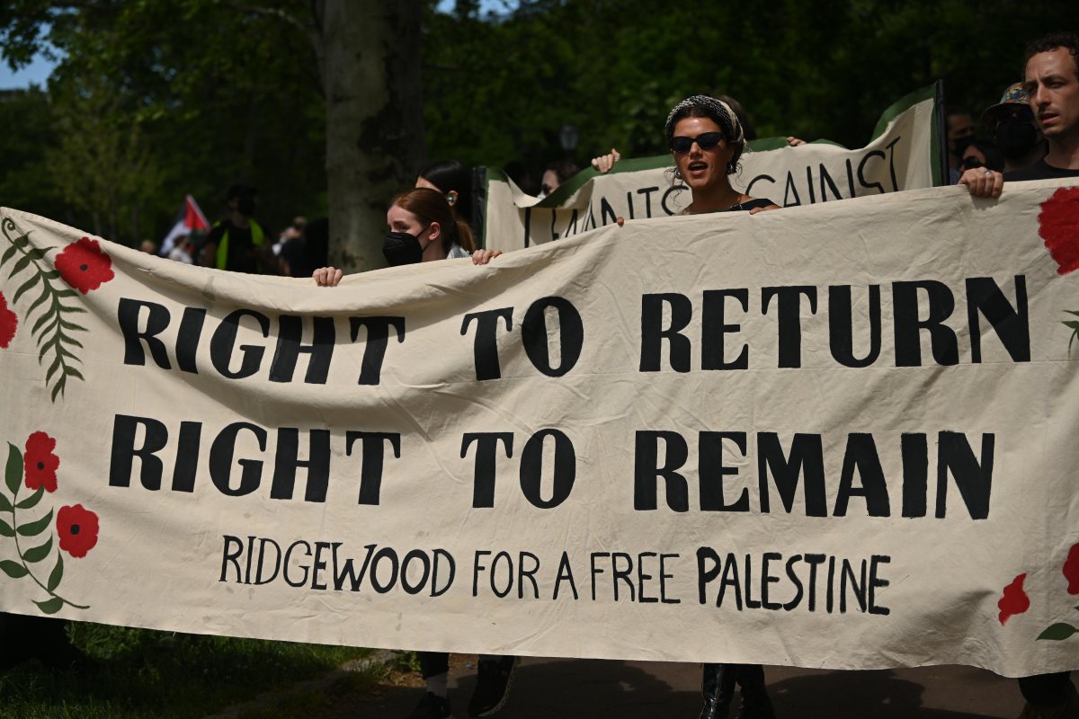 Ridgewood and Brooklyn residents rally to demand end to Palestinian ...