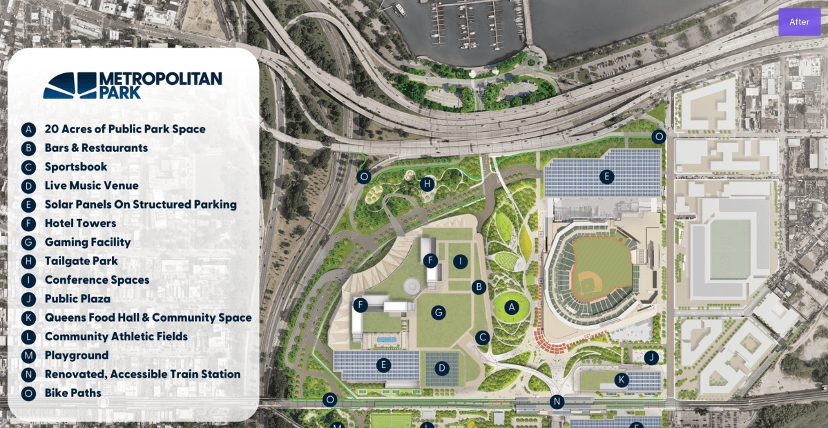 Renderings for the planned Metropolitan Park.