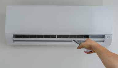 Air conditioning in the house controlled by remote control