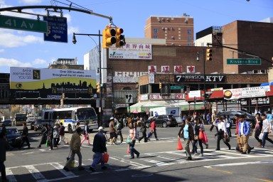 View of Flushing Chinatown