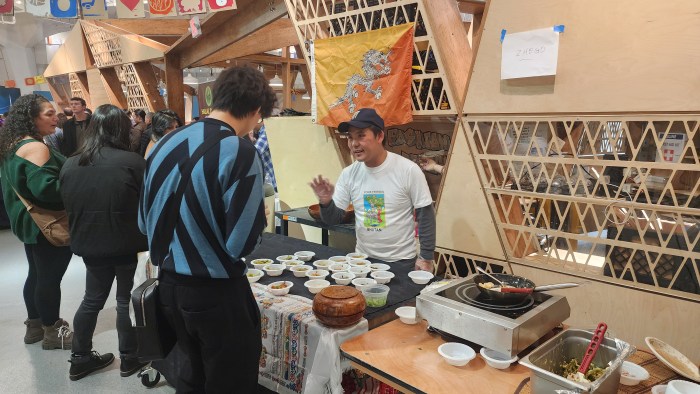 Attendees sample food at the 2024 International Food Expo. Photo: Shane O'Brien