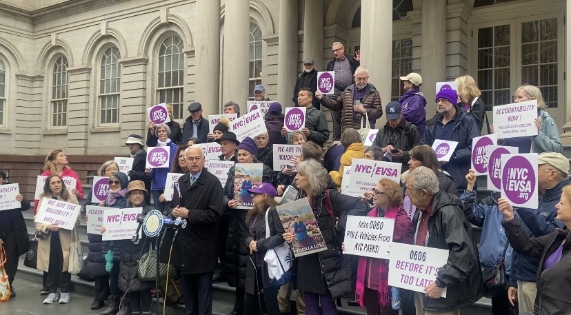 CM Robert Holden holds rally outside City Hall alongside e-bike victims and advocates for ‘Priscilla’s Law’