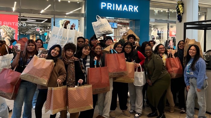 QCH teens on a shopping spree in Primark. Photo: QCH