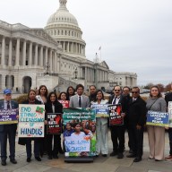 Wednesday's Peace For All Rally in support of religious minorities in Bangladesh at the US Capitol. Photo: Arts4All Foundation.