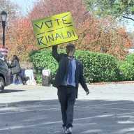 Jonathan Rinaldi during his campaign for Assembly District 28 last year.