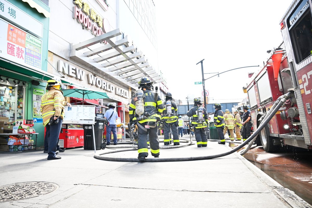Electrical fire forces evacuation at Flushing's New World Mall Saturday: FDNY QNS