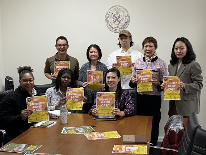 Council Member Sandra Ung was joined by representatives from some of the organizations that will take part in the 4th Annual Summer Camp Fair on March 16. Photo: Office of Council Member Sandra Ung