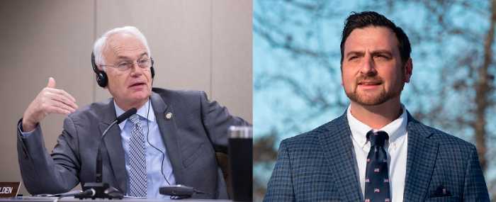 Council Member Robert Holden and District 30 candidate Paul Pogozelski