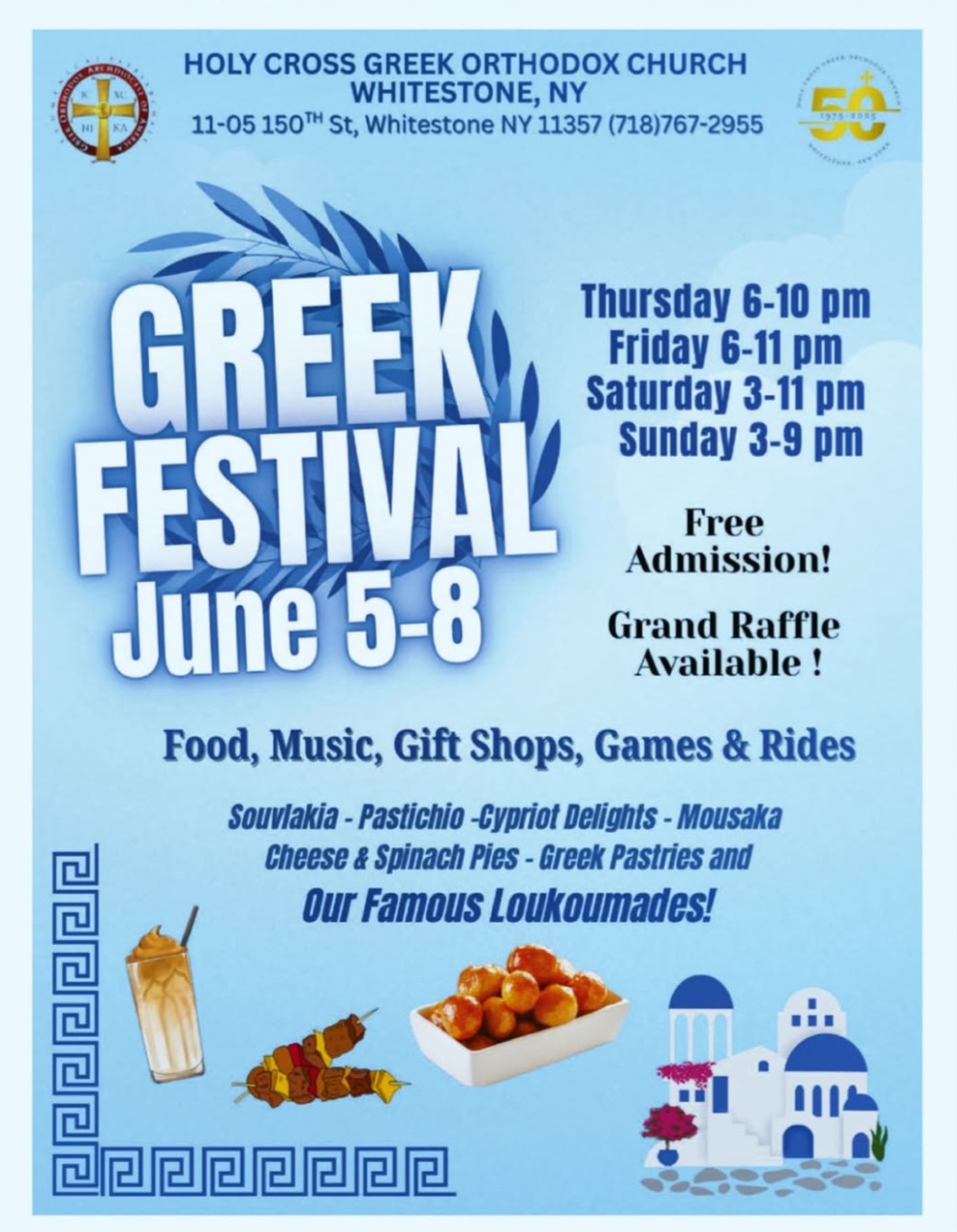 Holy Cross Church hosts annual Greek Festival June 58 in Whitestone QNS