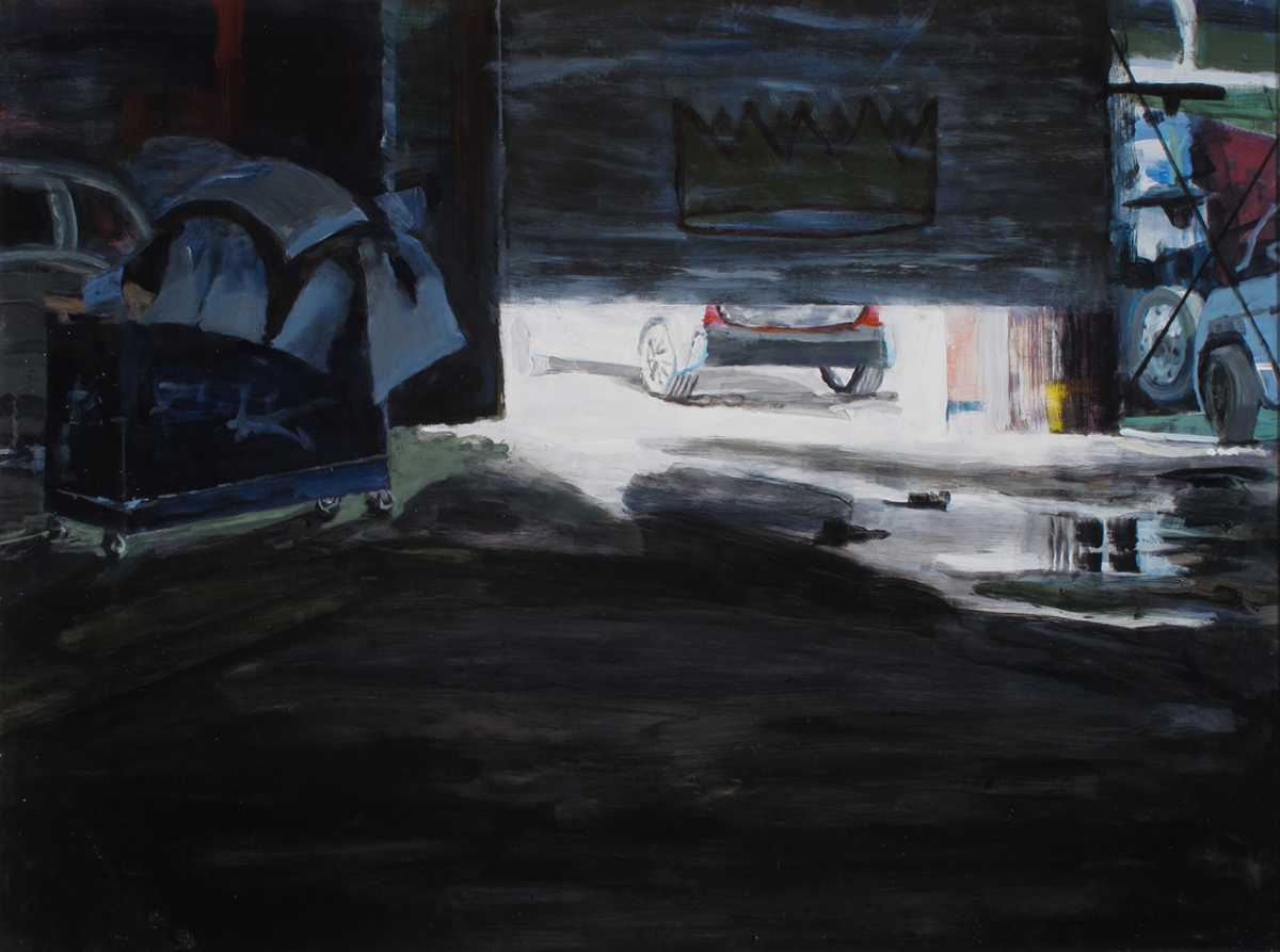 Brooklyn exhibition explores Queens’ forgotten edges through moody paintings of Willets Point and Rockaways