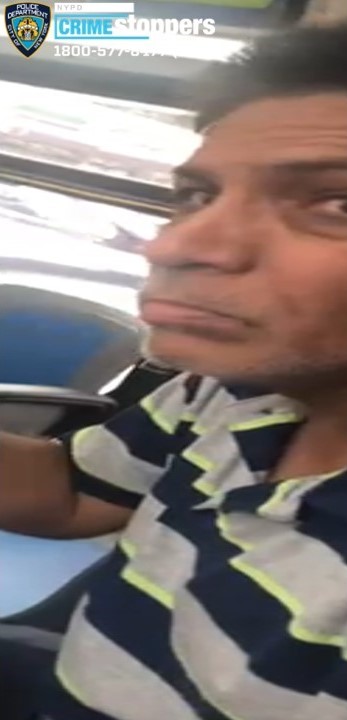 Cops are looking for this suspect who allegedly groped another man on a Q98 bus in Flushing on the afternoon of Sunday, July 27.
