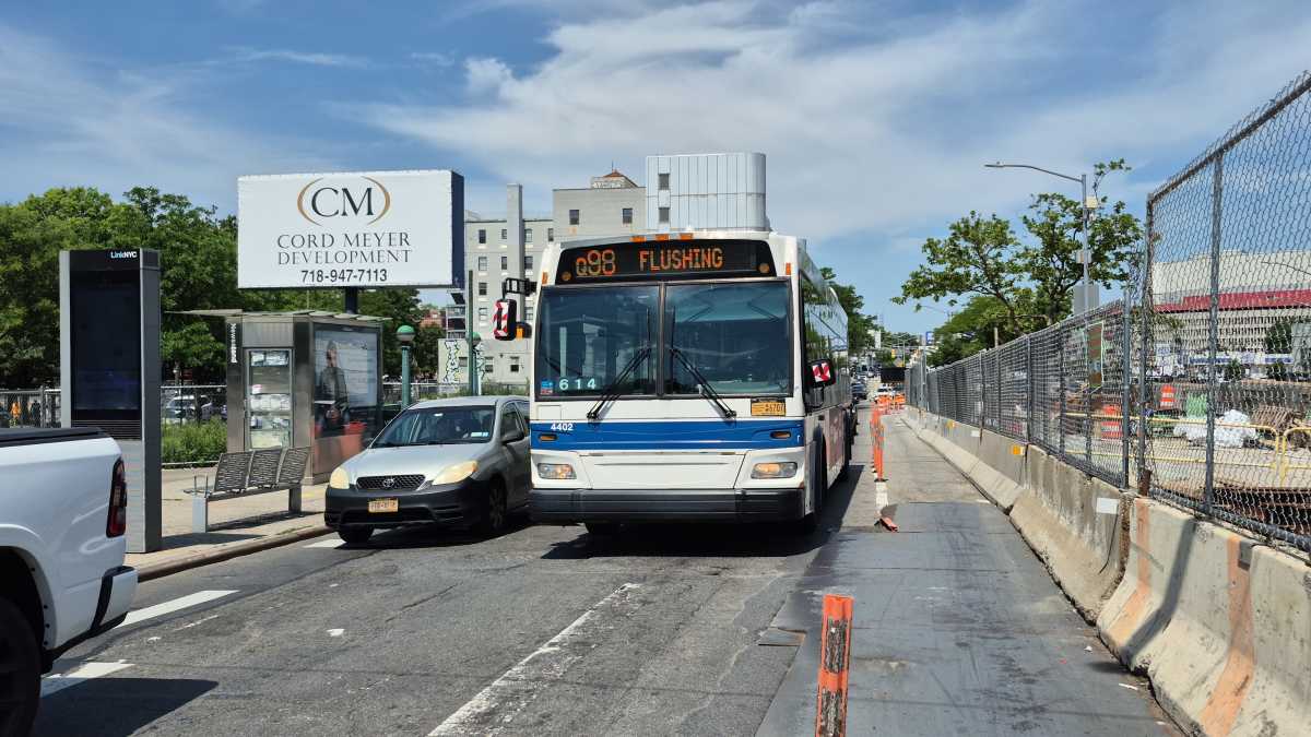Police from the 109th Precinct in Flushing are looking for an alleged groper who targeted another man as he sat aboard a Q98 MTA bus in broad daylight during the afternoon of Saturday, July 27.