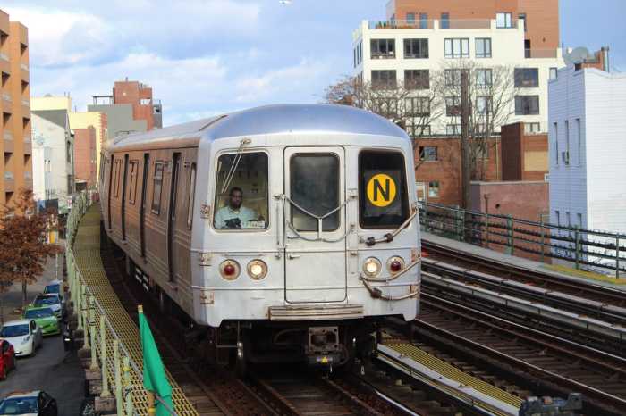 Cops are looking for a woman who stole an N train in Astoria and took it one station south to Dutch Kills.