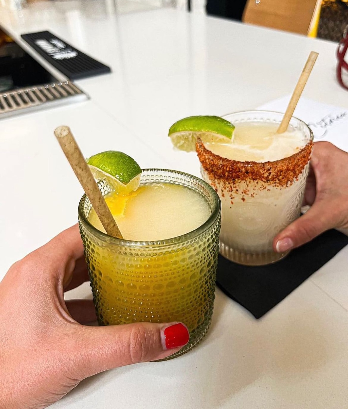A pair of flavored margaritas at Citrico Cafe in Long Island City. 