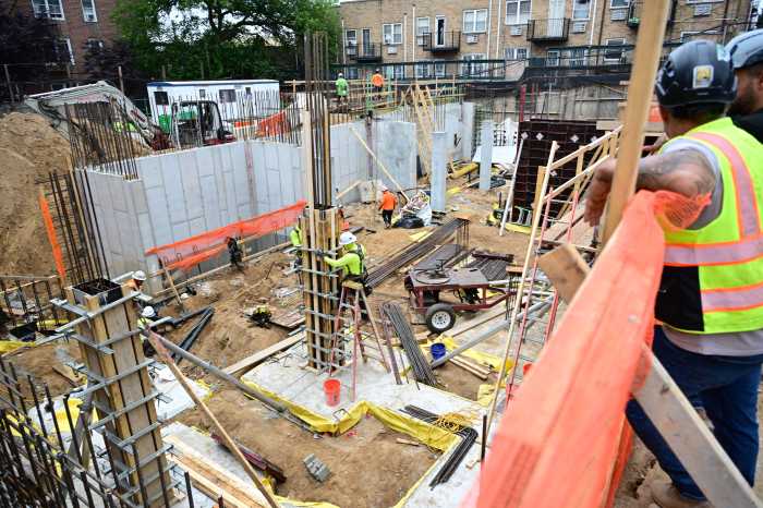 Construction underway in Sunnyside. Photo: Ramy Mahmoud.