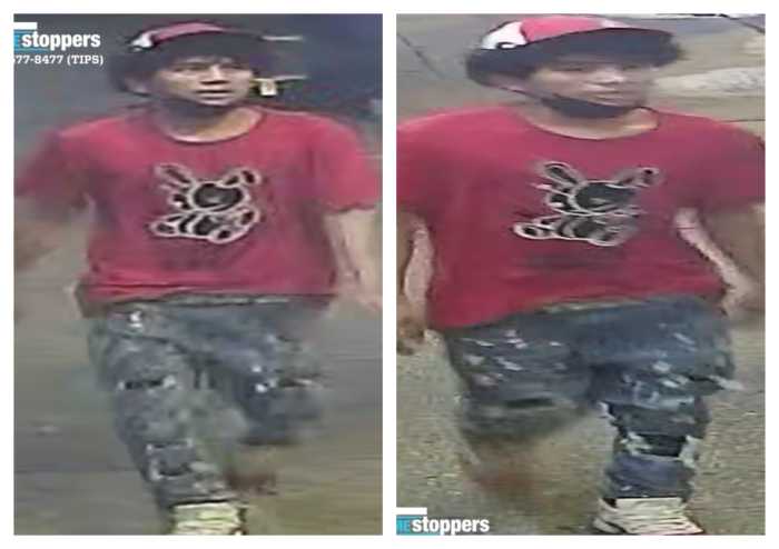 Cops are looking for this suspect who allegedly snatched a bag from a senior as he waited for a J train in Woodhaven last month.