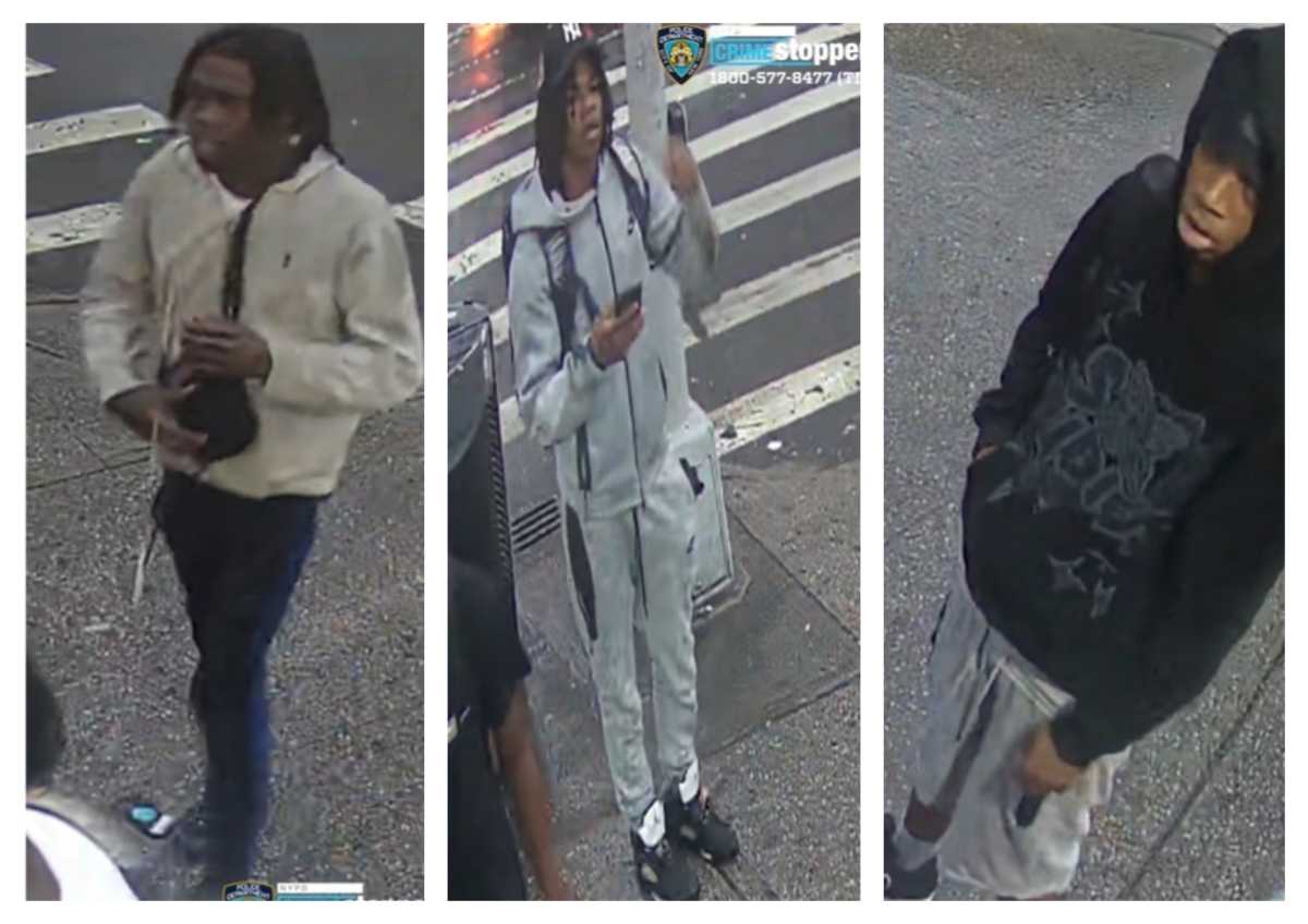 Cops are looking for three suspects who were involved in a shooting incident near the LIRR Jamaica train station on the night of July 7.