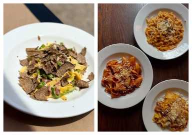 An assortment of handmade Italian pasta dishes from Il Gigante in Ridgewood.
