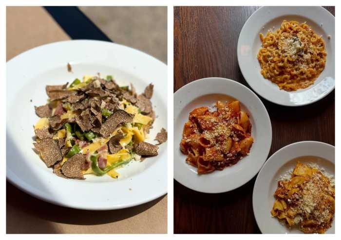 An assortment of handmade Italian pasta dishes from Il Gigante in Ridgewood.