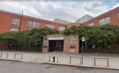 The resolution opposes a proposed cannabis dispensary, which would be located adjacent to PS 58Q The School of Heroes 72-24 Grand Avenue, Maspeth (Pictured). Image via Google Street View.