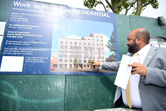 Tigani shows off plans for the new development. Photo: Ramy Mahmoud