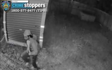 Cops are looking for the suspect who allegedly burglarized a home in Douglaston, making off with hundreds of dollars worth of construction tools.
