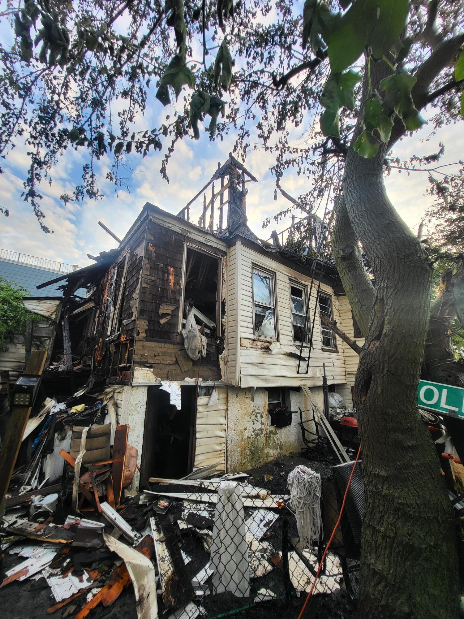 Inspectors from the Department of Building issued a full vacate order on the home and found damage to three adjoining properties.