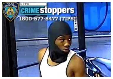 Cops are looking for this suspect who allegedly assaulted a moped rider in Kew Gardens Hills before stealing his vehicle during a rolling crime spree in three Queens neighborhoods in a single night.