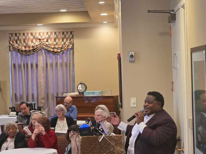 Residents and family members enjoyed live entertainment during the joint celebration at Atria Senior Living. Photo: Shane O'Brien.