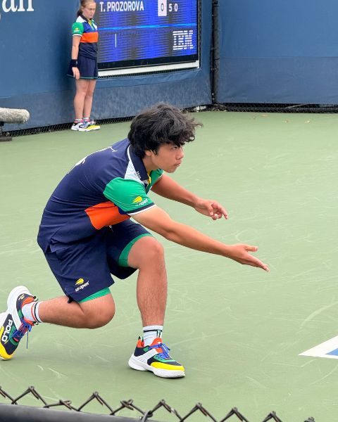 Kento Smith at the 2025 US Open. Photo Courtesy of NYJTL. 