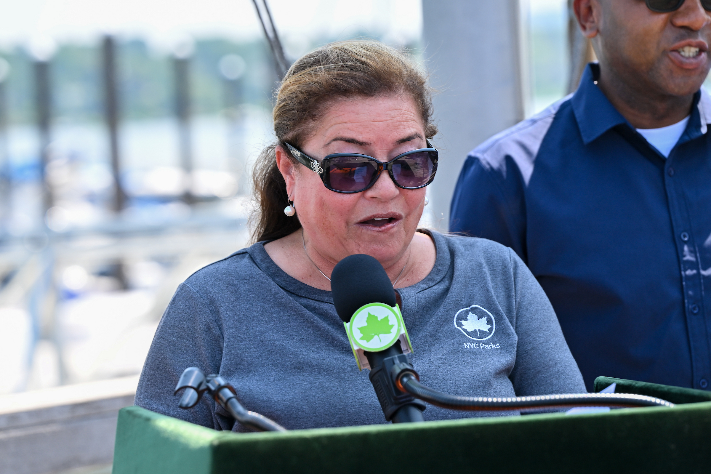 NYC Parks Commissioner Iris Rodriguez-Rosa joined Queens leaders for a ribbon-cutting ceremony on Tuesday, July 29, to mark the reopening of the Bayside Marina.