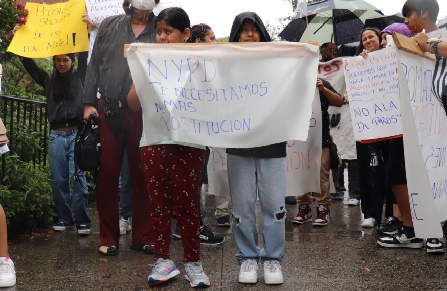 Clean streets rally Corona / Jackson Heights (Photo by Michael Dorgan)