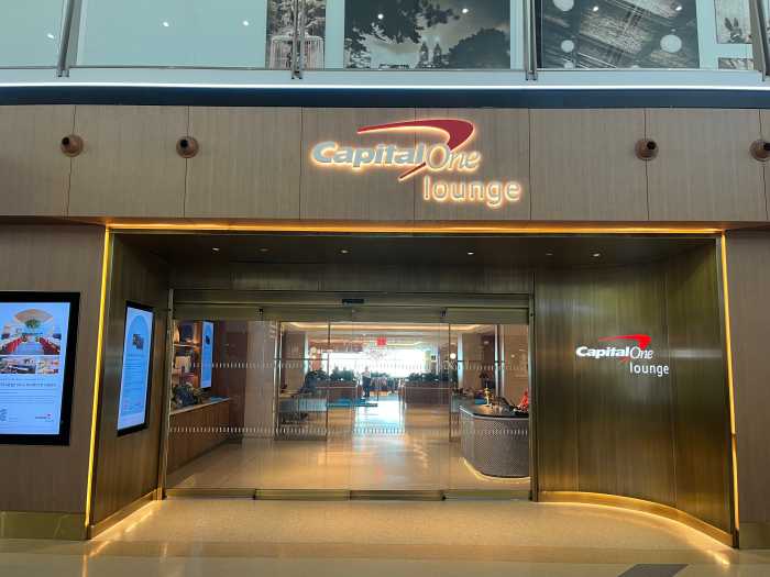 Capital One's flagship airport lounge opened at JFK Terminal 4 in June. 2025.