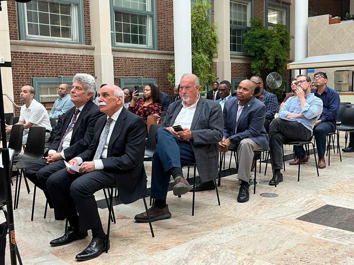 More than 40 community members and local leaders testified at the first public advisory hearing for Resorts World NYC's casino gaming license bid.