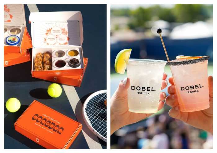 The US Open's diverse and delicious food and drink menu was created by the United States Tennis Association and its hospitality partner, Levy. It offers a range of cuisine, from hearty souvlaki to sushi dishes and more.