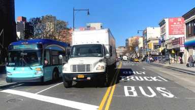New-markings-have-been-put-down-for-the-new-busway-in-Flushing-DOT