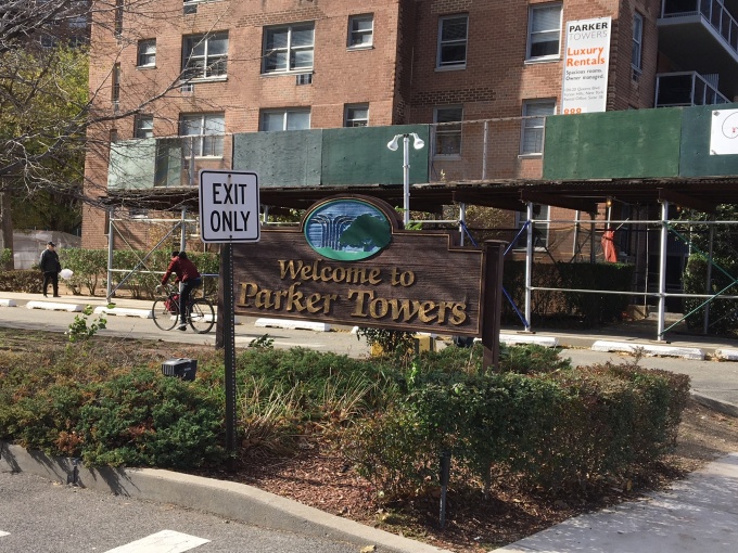 Parker Towers sign